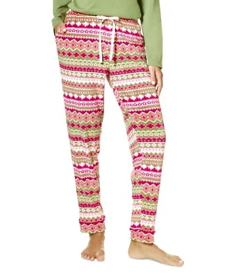 Pijama Jogger Hue Para Mujer Talla XL Estampado Terciopelo Cintura Elástica Verde Loden Foto 1 de 4