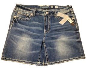 Miss Me women's Mid-Rise Mid-Short jean shorts - size 34 NWT