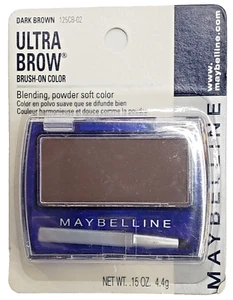 NEW Maybelline Ultra Brow Brush-On Color-125CB-02 DARK BROWN - Picture 1 of 1