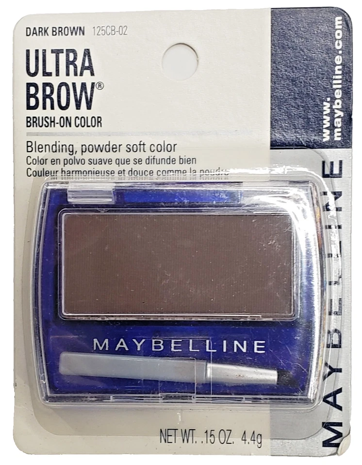 NEW Maybelline Ultra Brow Brush-On Color-125CB-02 DARK BROWN - Image 1 of 1