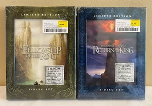 Lord of the Rings Movies 2 MOVIES 2-Disc DVD Set BUNDLE FACTORY SEALED - Picture 1 of 2
