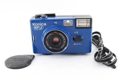 🚀🎁Konica C35 EFJ Dark Blue《MINT》Point & Shoot 35mm Film Camera From JAPAN✈✈✈✈✈ - Image 1 of 4
