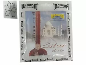 SITAR STRING~COMPLETE SET WITH SYMPATATIC STRINGS~6 PIECES MIZRABS~FREE SHIPPING - Picture 1 of 4