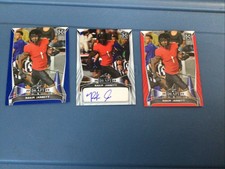 (3) RC 2023 Leaf Draft Rakim Jarrett XRC RC Auto & Blue & Red BA-RJ1 Bucs