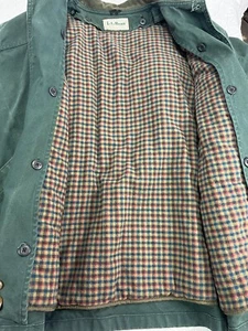 L.L Bean L REG Men s Cofton Canvas Chore Lined Jacket - Green - Picture 1 of 14