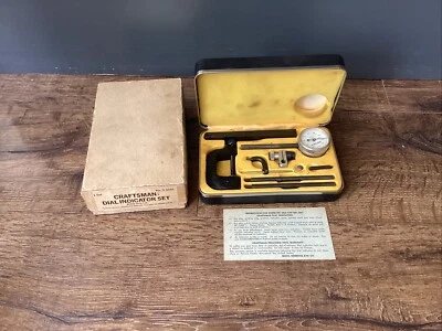 Craftsman 9-3866 USA Dial Indicator Thickness Gauge Set Case Pivot Arm Clamp - Image 1 of 4