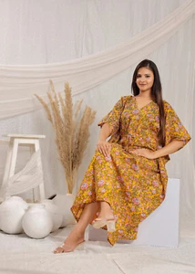 Mini Vestido Bohemio Floral, Mini Vestido Boho de Algodón con Mangas, Vestido de Vacaciones, - Imagen 1 de 9