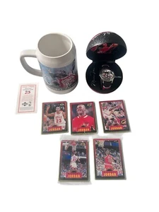 Avon Gift Collection Michael Jordan Bulls Number 23 Mug Cards Watch Collection - Picture 1 of 10