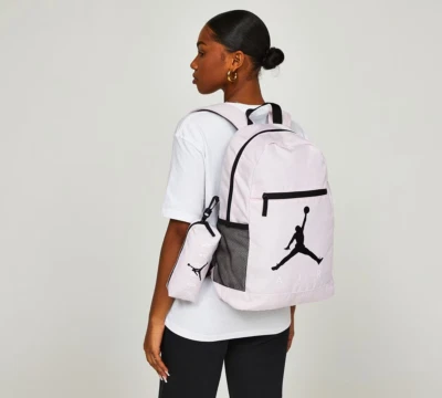 Genuine Jordan zip pocket new WITH TAGS backpack bag pink school gym work woman