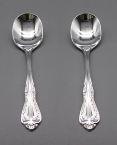 SET OF TWO - Oneida Silverplate Flatware CHALICE / HARMONY Baby Spoons - Picture 1 of 3