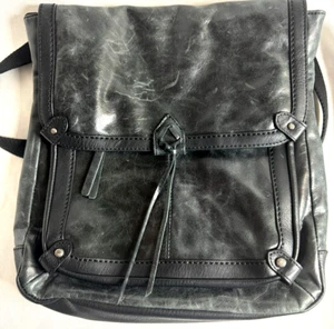 Nuevo Bolso Bandolera Convertible Mochila The Sak Ventura II Cuero Negro - Imagen 1 de 8