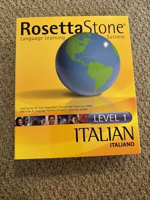 ROSETTA STONE ITALIANO Nivel 1 SW Curso de Idiomas Aprende Italiano  Foto 1 de 4