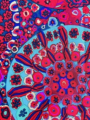 Kaffe Fassett Millefiore Rojo Por Free Spirit Fat Octavo 9x21 Foto 1 de 2