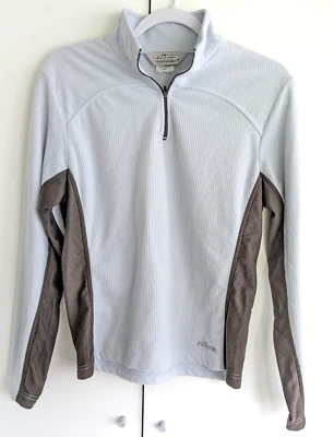 Jaqueta pulôver atlética Hind feminina manga longa com zíper 3/4 azul claro tamanho M - Imagem 1 de 4