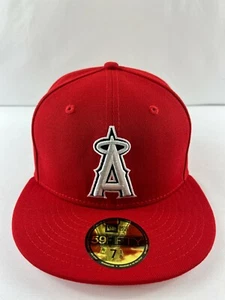 New Era Los Angeles Angels 59FIFTY Fitted Hat 7 1/8 - Picture 1 of 8