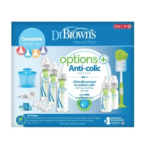 Dr. Brown's Natural Flow Options + Set bottiglie anti-coliche - Foto 1 di 9