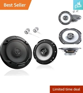 6.5" 2-Way Car Audio Door Coaxial Speakers - 300W Max Power - Flush Mount Design - Picture 1 of 6