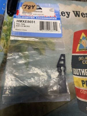 Heli-Max HMXE8651 Helicopter Accessories Tail Fins AXE CX Micr NIP USA Shipped - Image 1 of 4