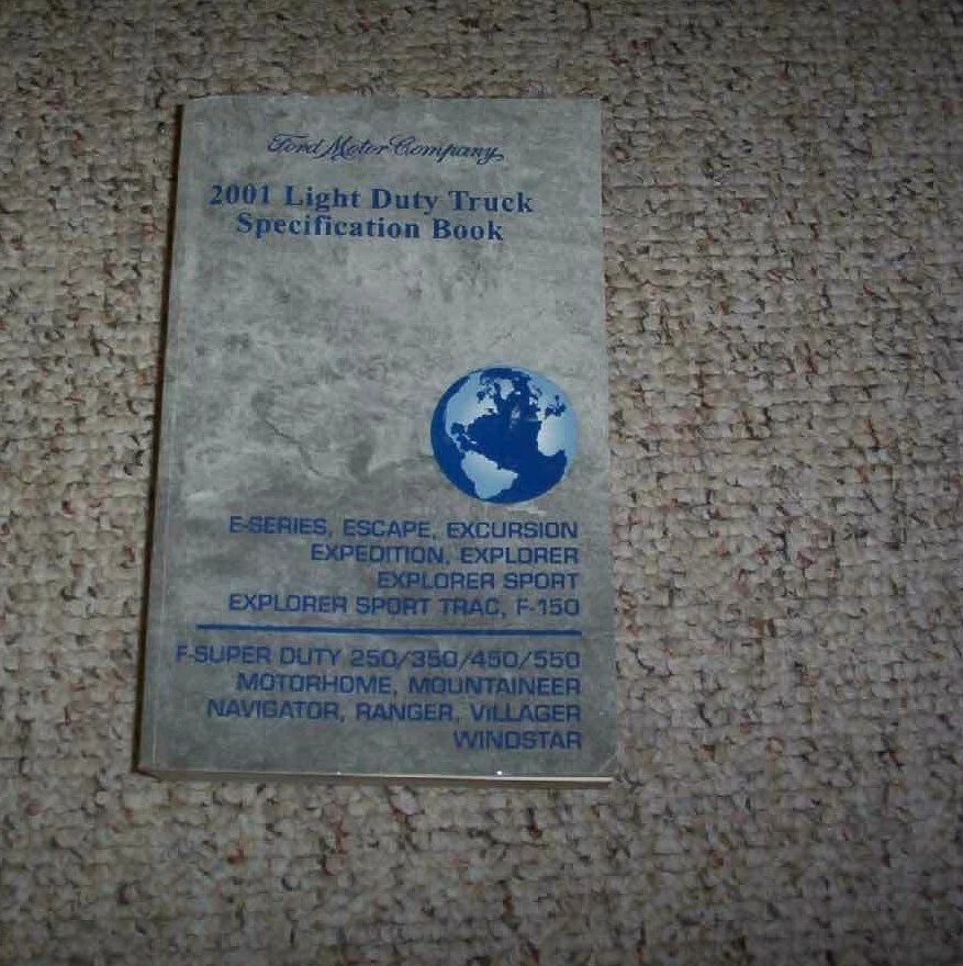 2001 Ford F-350 Super Duty Truck Service Specifications Manual XL XLT Lariat - Image 1 of 1