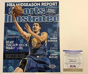 Klay Thompson Signed 8x10 SI Cover Photo PSA/DNA Autographed GS Warriors Champ - Picture 1 of 3