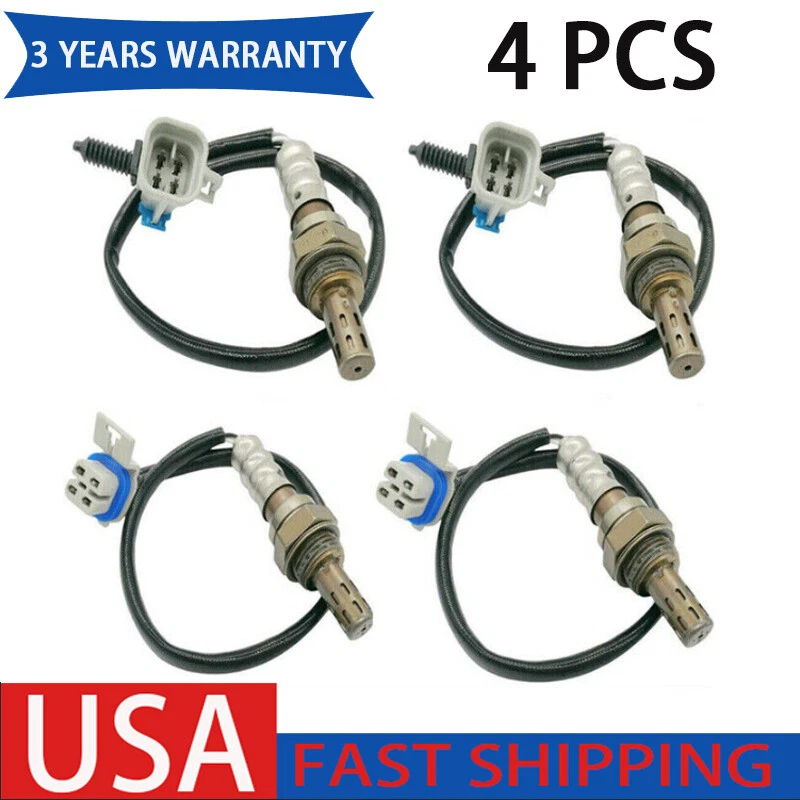 Sensor de oxígeno 4 piezas aguas arriba+aguas abajo para Pontiac G6 2005-07 3,5 L/Isuzu Ascender 5,3 L Foto 1 de 4