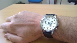 SEKONDA 3144 APT MOV CHRONOGRAPH. QUARTZ - OVERSIZE 42mm.- ORIGINAL - Picture 1 of 8