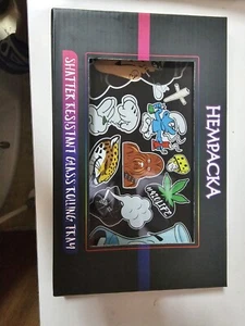 Glass Rolling Tray With Cool Graphics Shatter Resistant  - Picture 1 of 3