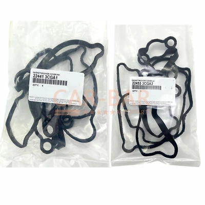 Junta de cubierta de válvula izquierda y derecha 2 piezas para Hyundai Santa Fe Kia Sedona 3,3 L Foto 1 de 4