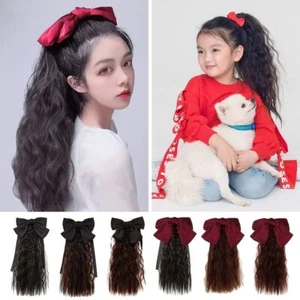Long Kids Ponytail Wig Natural Kids Decor Princess Wig for Children - Picture 1 of 19