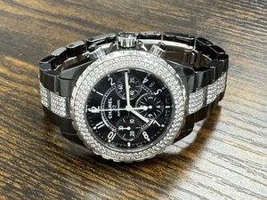 Chanel J-12 41mm Diamond Chronograph Automatic Compared To Cartier Tag Rolex - Picture 1 of 4