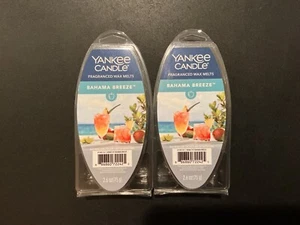 Yankee Candle Bahama Breeze Fragranced Wax Melts **Lot of 2** - Picture 1 of 2
