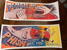 Phish Jim Pollock Gorge 2009 2 Poster Set George Wa Mint Condition #1000 Print