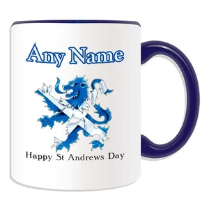 Personalised Gift St. Andrew's Day Lion Mug Money Box Cup Funny Novelty Festival - Picture 1 of 21