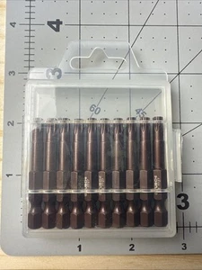Magnetic T27 Torx Screwdriver Bits 2” 1/4” Hex Shank S2 Steel Tamper-Proof 10pcs - Picture 1 of 1