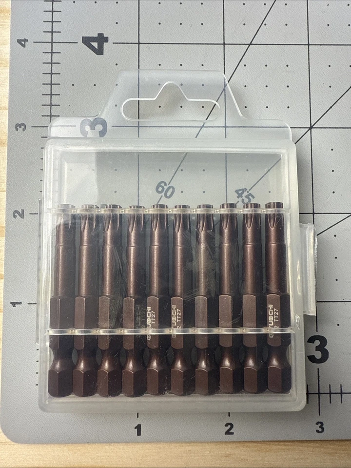 Magnetic T27 Torx Screwdriver Bits 2” 1/4” Hex Shank S2 Steel Tamper-Proof 10pcs - Image 1 of 1