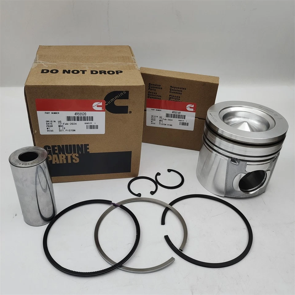 4955520 PISTON & Piston Rings Sets STD For Cummins 07-19 Dodge Ram 6.7L 107mm Foto 1 de 4