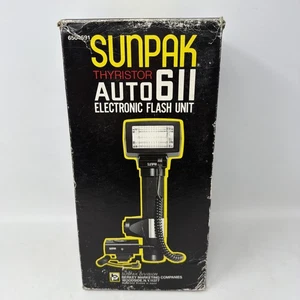 Unidad de Flash Electrónico Tiristor Sunpak Auto 611 650-691 Nueva Caja Abierta - Imagen 1 de 9