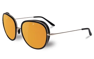 Vuarnet Sunglasses VL162900012129 VL1629 EDGE 1629 Black/Gold + Pure Brown BF - Picture 1 of 14