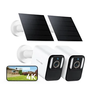 Aurora 4K Solar Security Cameras Wireless Outdoor, Forever Power with Solar P... - Picture 1 of 9
