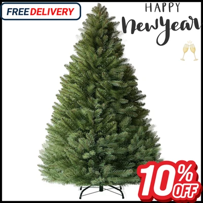 6英尺人造圣诞树优质松树圣诞树带1000个分支尖,1分钟 — 第 1/4 张图片