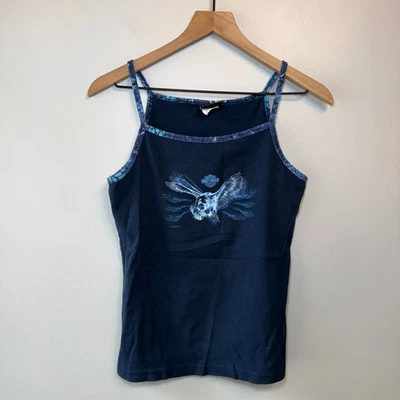 Harley Davidson женщин Eagle графический Майка Indy West Plainfield в темно-синий XL - Изображение 1 из 4