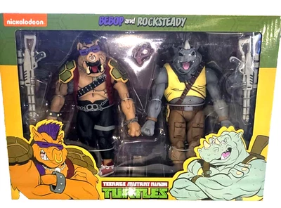 neca Set 2pz action figure Bebop e Rocksteady tartarughe ninja tmnt - Immagine 1 di 4