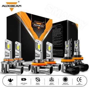 AUXBEAM Canbus LED Headlight Hi/Low Fog Light White For Toyota 4Runner 2010-2025 - Picture 1 of 17