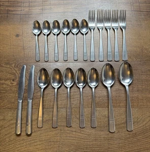VTG Providence USA ELEGANCE Stainless Flatware MCM - Lot Of 20 - Picture 1 of 6