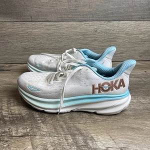 Scarpe Hoka One One Clifton 9 1127896-FTRS donna 7,5B sneakers oro rosa gelo - Foto 1 di 12