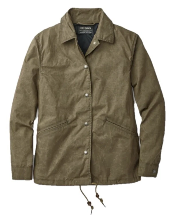 Women's Filson Bushwax Supply Jacket 20135100 MADE IN USA Otter Green Olive Wax - Image 1 of 1