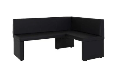 Eckbank, Esszimmerbank, Sitzbank, Bank, Taina schwarz links - Bild 1 von 2