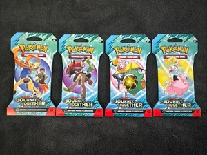 Pokemon TCG Journey Together Sleeved Booster Pack Art Set 4 Packs Factory Sealed - Bild 1 von 2