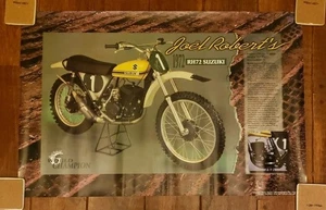 VTG Motocross Joel Robert's 1972 RH72 SUZUKI POSTER 36"x23½" 6 Time World Champ - Picture 1 of 10