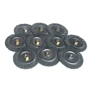 (10) Weiler Roughneck Jr 6" Root Pass Weld Cleaning Brush .020" Steel Wire 09400 - Picture 1 of 4